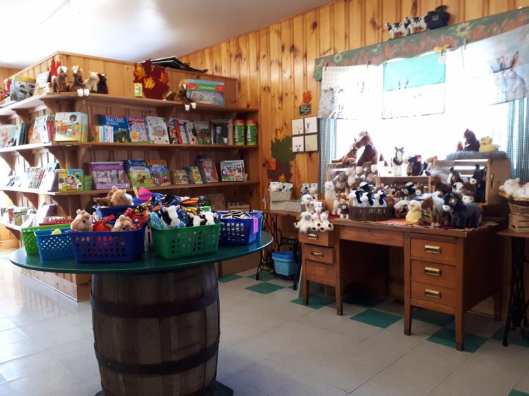 wide shot of gift shop