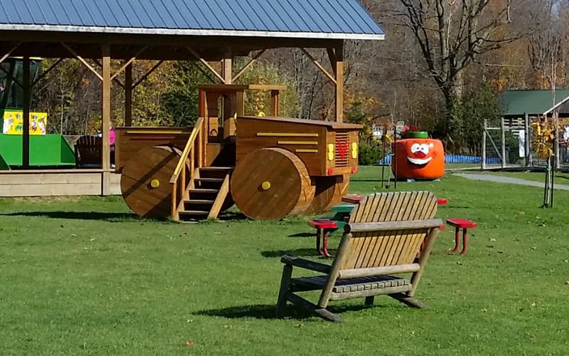 wide shot of play area